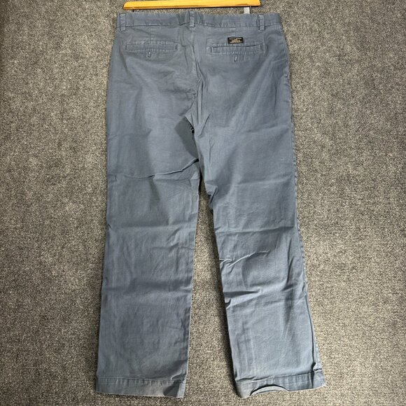 Banana Republic Pants Mens 36 Aiden Chino Blue Cotton Pockets Straight Leg - Picture 6 of 7